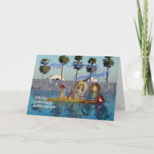 Granddaughter Birthday card, Moonies Cutie Pie poo Card