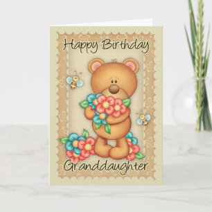 Granddaughter Birthday Card With A Bunch Of Birthd