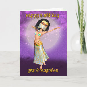 Granddaughter Birthday Card With Cute Dancer