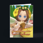 Granddaughter Birthday card with moonies cutie Fal<br><div class="desc">Granddaughter Birthday card with moonies cutie Fall Fairy</div>