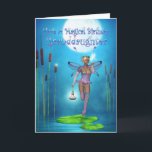 Granddaughter Birthday Card With Pretty Fairy On A<br><div class="desc">Granddaughter Birthday Card With Pretty Fairy On A Lily pad,  Fantasy Art Card</div>