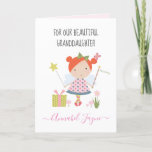 Granddaughter birthday fairy girls whimsical  card<br><div class="desc">An adorable birthday card with the cutest little fairies that you can personalise with your granddaughter's name. The birthday fairy collection is perfect for little girls who adore magical creatures. You can choose between two types of card. You can choose either silky gloss paper or matte paper. Matte, is a...</div>