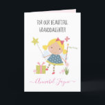 Granddaughter birthday fairy girls whimsical  card<br><div class="desc">An adorable birthday card with the cutest little fairies that you can personalise with your granddaughter's name. The birthday fairy collection is perfect for little girls who adore magical creatures. You can choose between two types of card. You can choose either silky gloss paper or matte paper. Matte, is a...</div>