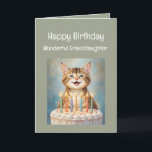 Granddaughter Birthday Funny Cat Smiling Card<br><div class="desc">Granddaughter Birthday Funny Cat Smiling Wishing you a wonderful birthday full of all the things that make you smile</div>