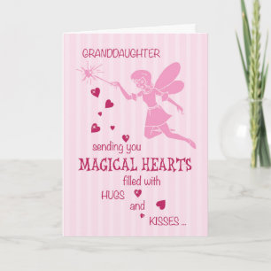 Granddaughter Birthday Magical Fairy Pink Card
