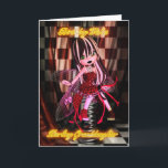 Granddaughter birthday with Moonies Cutie Pie Goth Card<br><div class="desc">Granddaughter birthday with Moonies Cutie Pie Goth Fairy</div>