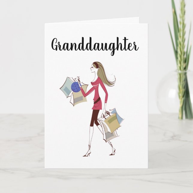 **GRANDDAUGHTER** CELEBRATE YOU!  BIRTHDAY CARD (Front)