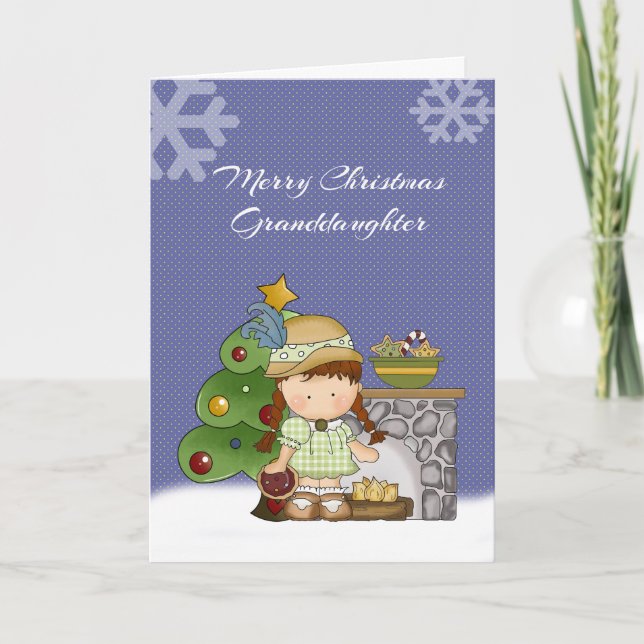 Granddaughter Christmas Holiday Card (Front)