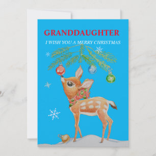 Granddaughter Christmas Holiday Card