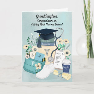 Granddaughter Congratulations on Nursing Degree Card