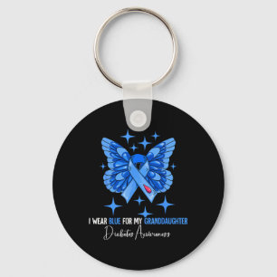 Granddaughter Diabetes Awareness Design Key Ring