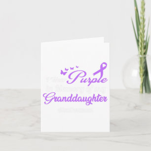 Granddaughter Drug Overdose Awareness Memory  Card