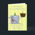 Granddaughter Eat More Cake 25th Birthday Card<br><div class="desc">card</div>