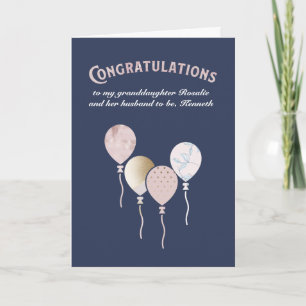Granddaughter Engagement Congratulations Card