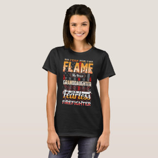 Granddaughter Firefighter American Flag T-Shirt