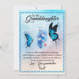 Granddaughter Gift Love Grandmother Family Group Holiday Card