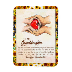 Granddaughter Gift   Love Grandmother Family Group Magnet