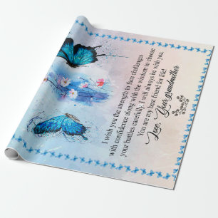 Granddaughter Gift Love Grandmother Family Group Wrapping Paper