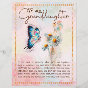 Granddaughter Gifts From Grandpa Grandma Family Custom Letterhead