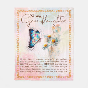 Granddaughter Gifts   From Grandpa Grandma Family Fleece Blanket