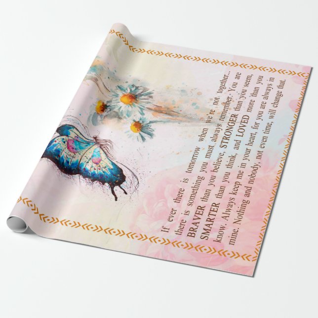 Granddaughter Gifts | From Grandpa Grandma Family Wrapping Paper (Unrolled)