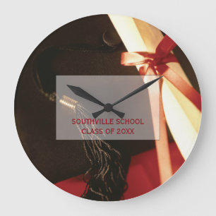 Granddaughter Graduation Wishes Large Clock