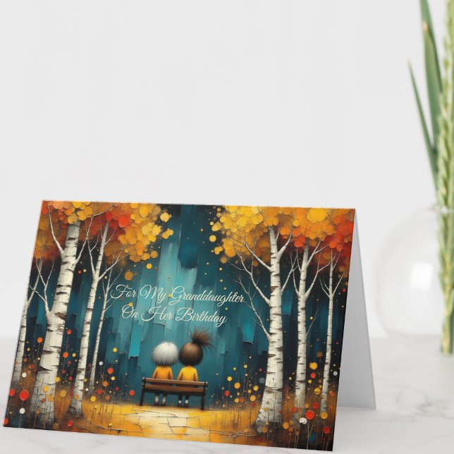 Granddaughter & Grandma Custom Birthday Card (Creator Uploaded)