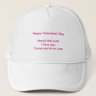 Granddaughter grandson valentine's day trucker hat
