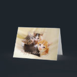Granddaughter Happy Birthday Trio of Kittens Card<br><div class="desc">This card featuring three adorable kittens is perfect for a granddaughter's birthday.  See other Fuzzyball cards for age-specific birthdays and birthday cards for other family members.</div>