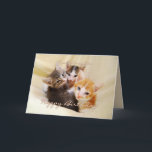 Granddaughter Happy Birthday Trio of Kittens Card<br><div class="desc">This card featuring three adorable kittens perfect for the grand daughter's birthday.  See other Fuzzyball cards for age-specific members and birthday cards for other family. "Dearest Granddaughter,  Hope you have a purr-fectly meow-velous! Hugs and kisses!"</div>