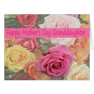 granddaughter  Happy Mother's Day rose card