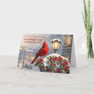 Granddaughter Husband Grandson in Law Xmas Seasons Card