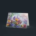 Granddaughter in Law Happy Birthday with Pretty Card<br><div class="desc">Granddaughter in law,  or your grandson's wife Happy Birthday card with flowers growing towards the sun and customisable text.</div>