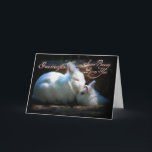 Granddaughter Kissing Bunnies Happy Birthday Card<br><div class="desc">Cute bunnies share a kiss!</div>