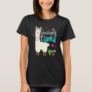 Granddaughter Llama Mother's Day Women Birthday T-Shirt