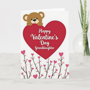 Granddaughter Love Valentine Card