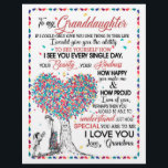 Granddaughter Lovers | Letter To My Granddaughter Custom Letterhead<br><div class="desc">Granddaughter Lovers | To My Granddaughter Special You Are To Me I Love You Love From Grandma</div>