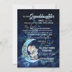 Granddaughter Lovers   Letter To My Granddaughter Invitation