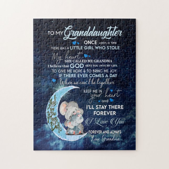 Granddaughter Lovers | Letter To My Granddaughter Jigsaw Puzzle (Vertical)