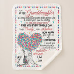 Granddaughter Lovers | Letter To My Granddaughter Sherpa Blanket<br><div class="desc">Granddaughter Lovers | To My Granddaughter Special You Are To Me I Love You Love From Grandma</div>