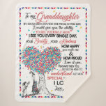 Granddaughter Lovers | Letter To My Granddaughter Sherpa Blanket<br><div class="desc">Granddaughter Lovers | To My Granddaughter Special You Are To Me I Love You Love From Grandma</div>