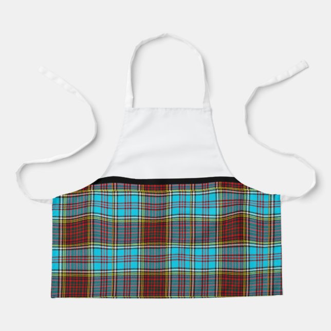 Granddaughter Loves Cooking Christmas Tartan Skirt Apron (Front)