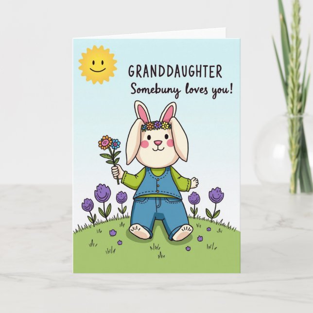 Granddaughter Loves You Animal Card (Front)