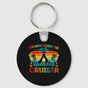 Granddaughter Of The Birthday Cruiser Family Cruis Key Ring