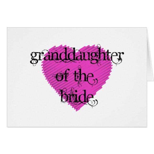 Granddaughter of the Bride (Front Horizontal)