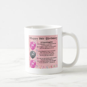 Granddaughter Poem - 18th Birthday Coffee Mug