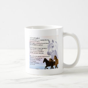 Granddaughter Poem - Horses Design Coffee Mug