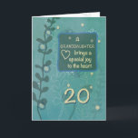 Granddaughter Religious 20th Birthday Hand Drawn Card<br><div class="desc">A special day is going to happen soon as your beautiful granddaughter will be celebrating her 20th birthday. Send her special greetings by giving her this card that tells her how greatly loved she is.</div>