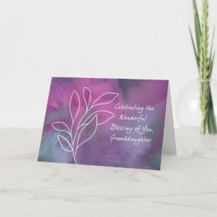 Granddaughter Religious Birthday Blessings Card