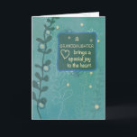 Granddaughter Religious Birthday Hand Drawn Look Card<br><div class="desc">This is the time of the year when you gorgeous granddaughter will be celebrating her birthday. Send her special religious greetings on that special day with this green hand drawn looking card.</div>